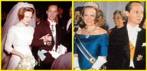 Dues fotografies de Carles Hug i la Princesa Irene 